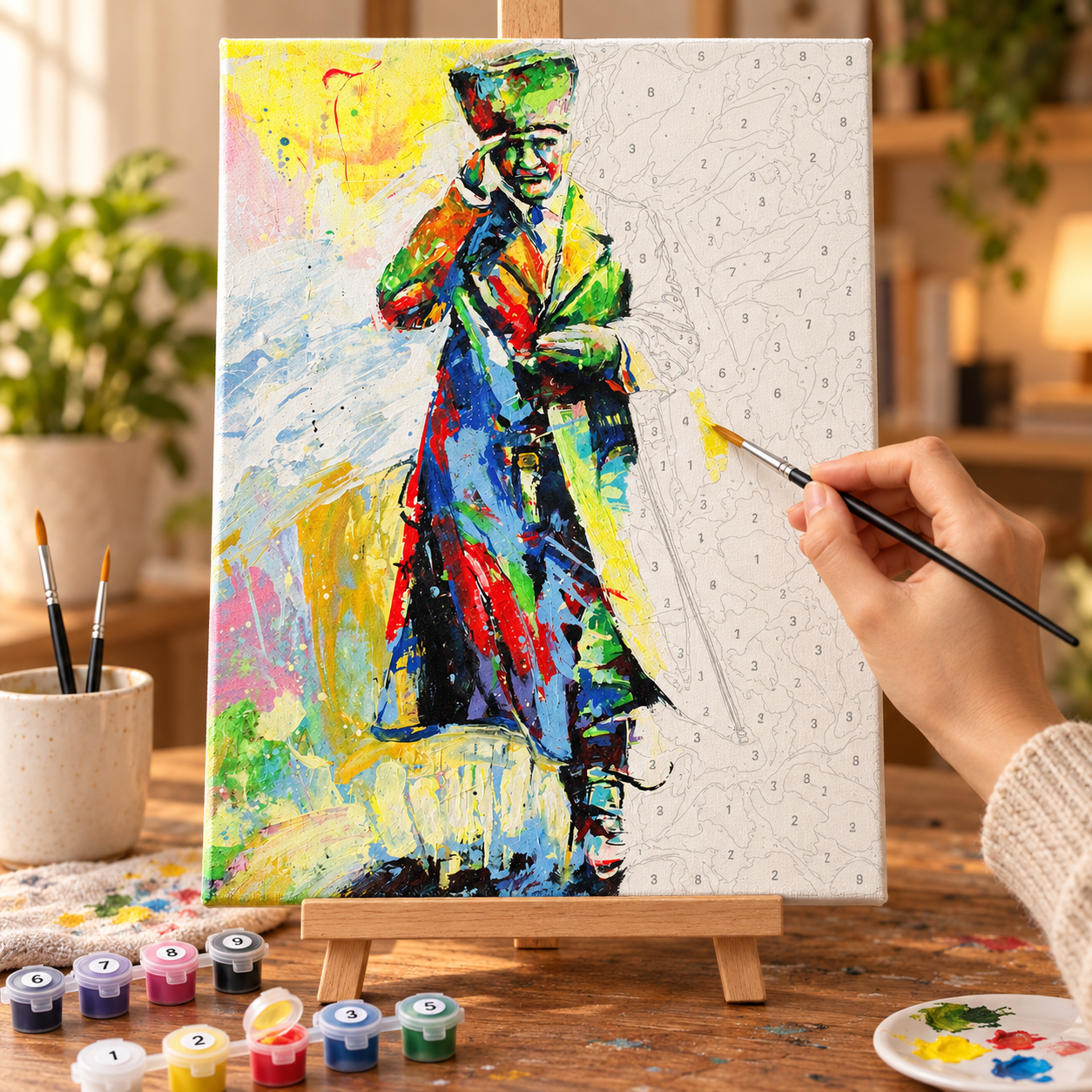 Atatürk Selamı Sayılarla Boyama Seti - Görsel 3