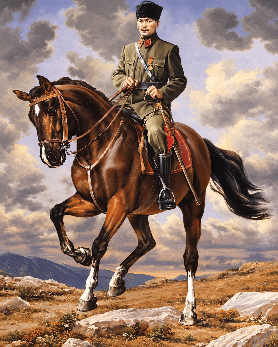 Başkomutan Atatürk Sayılarla Boyama Seti