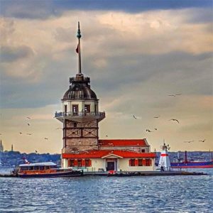 İstanbul Kız Kulesi Sayılarla Boyama Seti