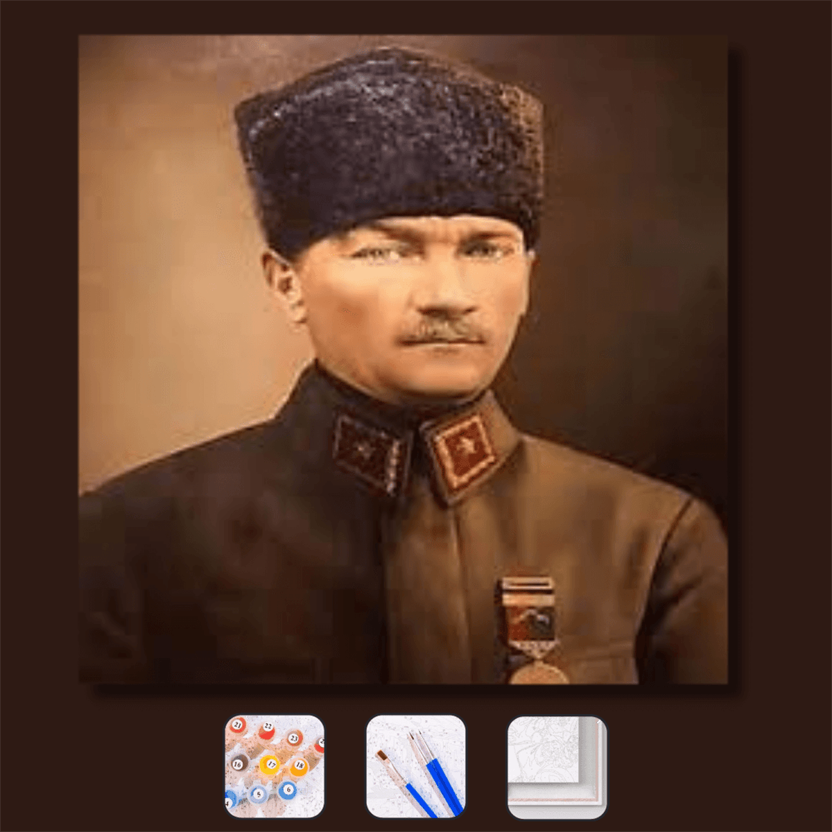 Ulu Önder Atatürk Sayılarla Boyama Seti