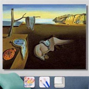 Salvador Dali Eriyen Saatler Sayılarla Boyama Seti