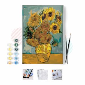 Vincent Van Gogh Ayçiçekleri Sayılarla Boyama Seti