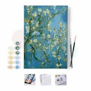 Vincent Van Gogh Çiçek Açan Badem Ağacı Sayılarla Boyama Seti