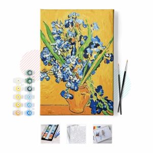 Vincent van Gogh Süsenler Sayılarla Boyama Seti