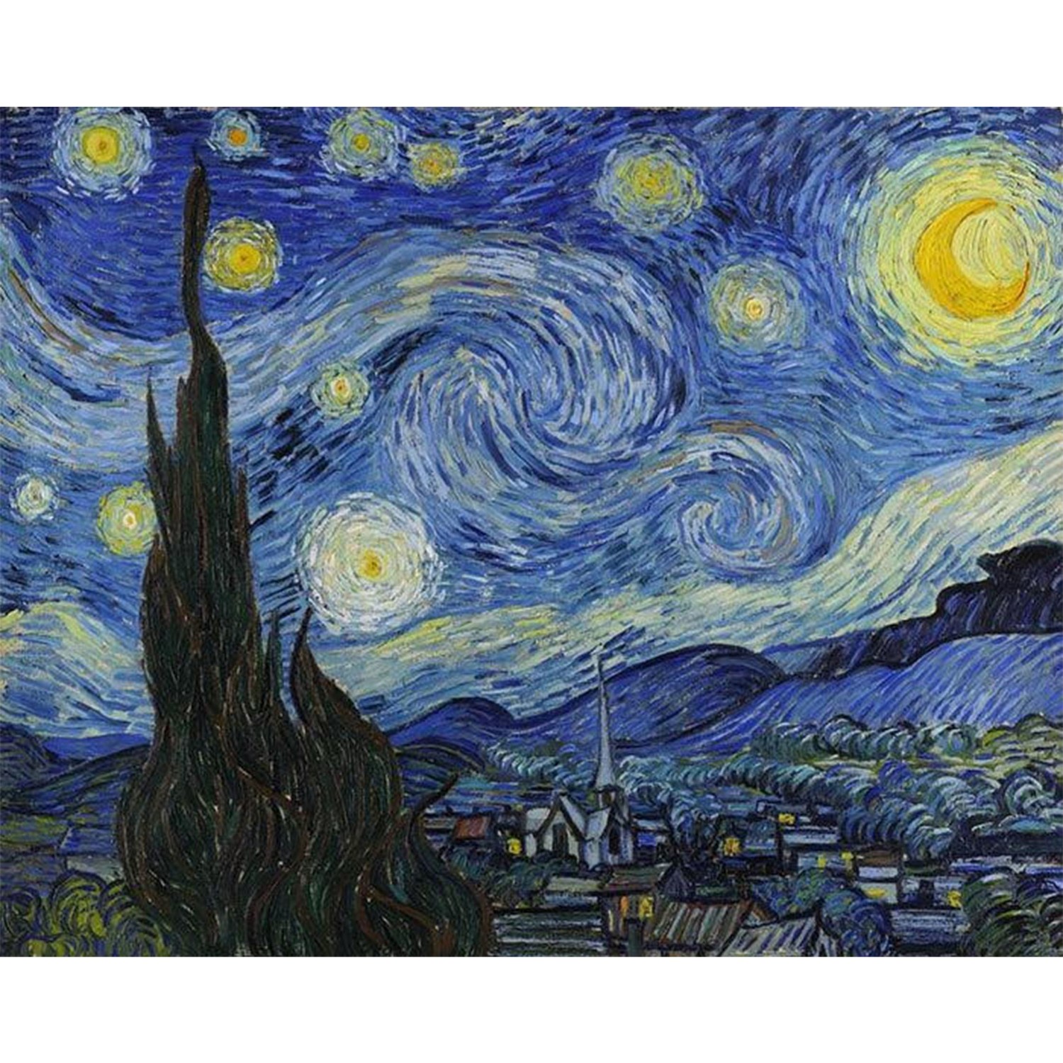 Vincent Van Gogh Yıldızlı Geceler Sayılarla Boyama Seti