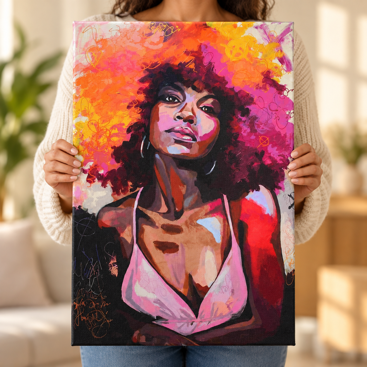 Afro Aura Sayılarla Boyama Seti - Görsel 4