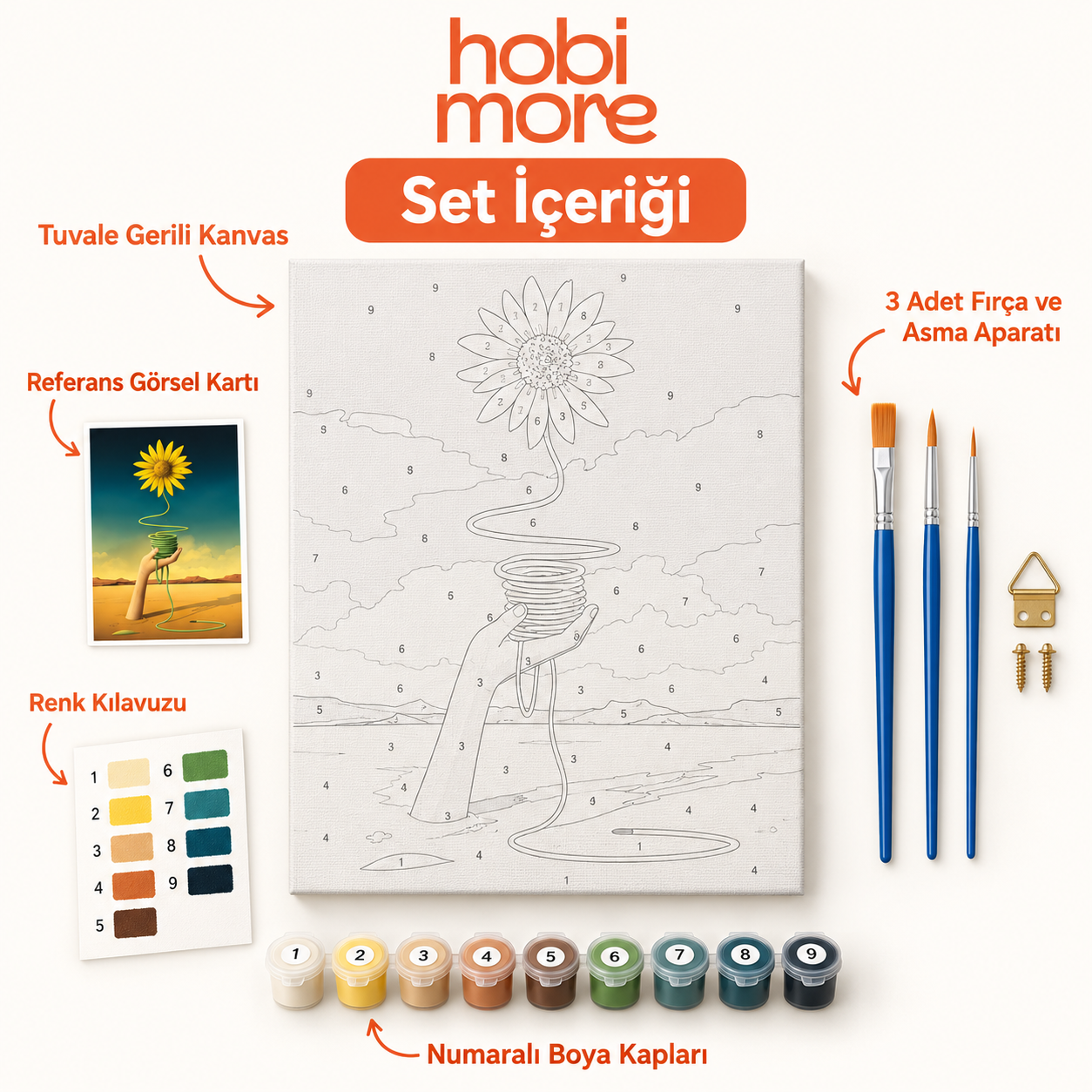Arnica Sayılarla Boyama Seti - Görsel 2