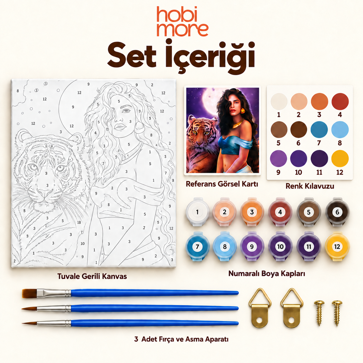 Ay Işığındaki Asalet Sayılarla Boyama Seti - Görsel 2
