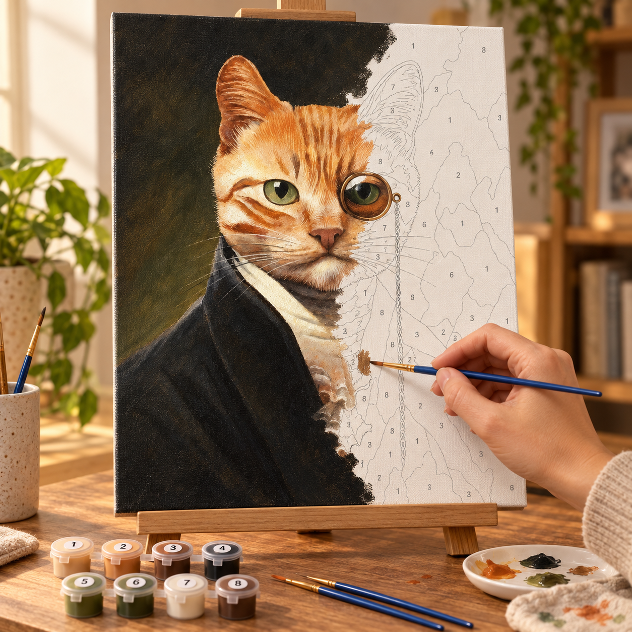 Baron Kedi Sayılarla Boyama Seti - Görsel 3
