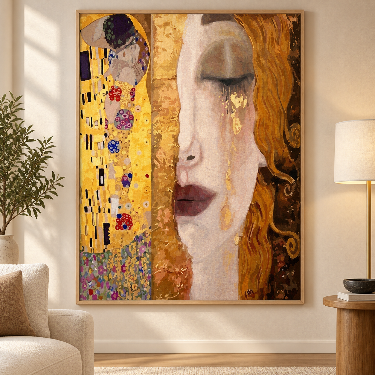 Gustav Klimt İki Eser Sayılarla Boyama Seti - Görsel 5