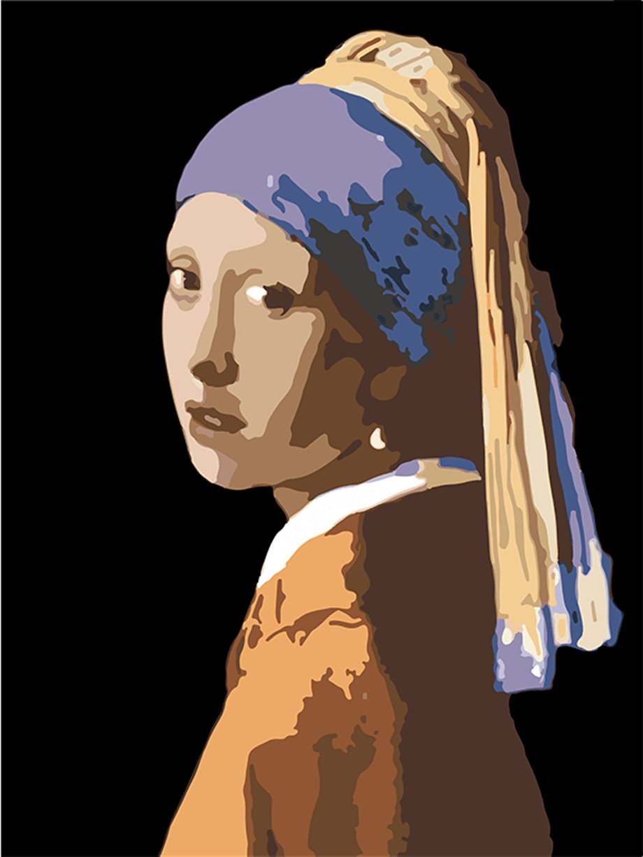 Johannes Vermeer İnci Küpeli Kız Sayılarla Boyama Seti