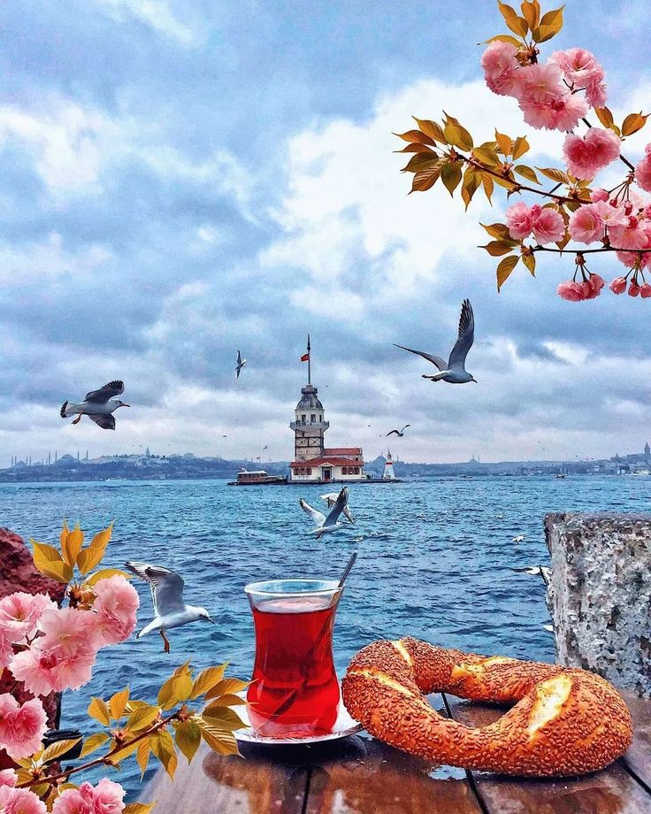 Kız Kulesi'nde Sabah Sayılarla Boyama Seti