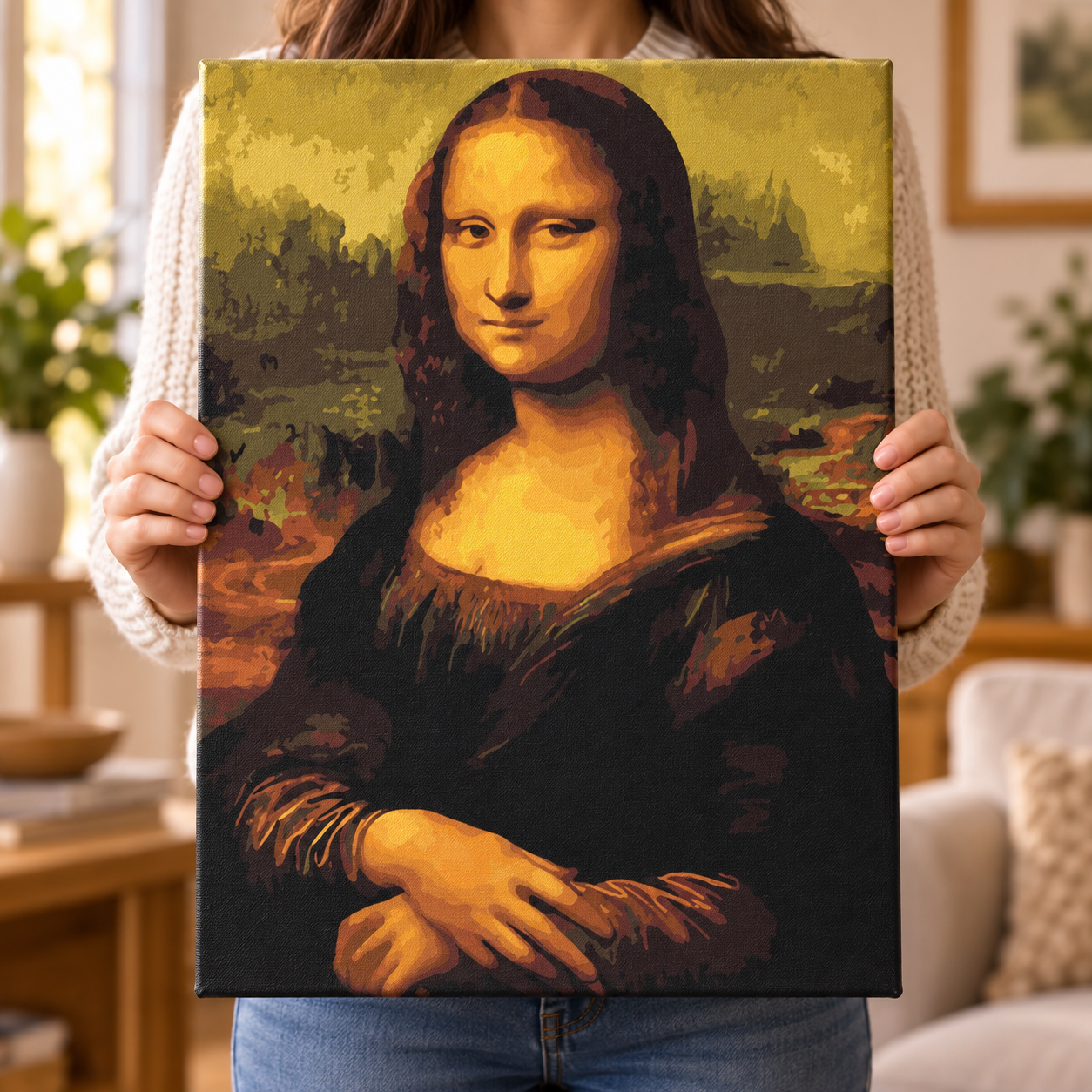 Mona Lisa Sayılarla Boyama Seti - Görsel 4