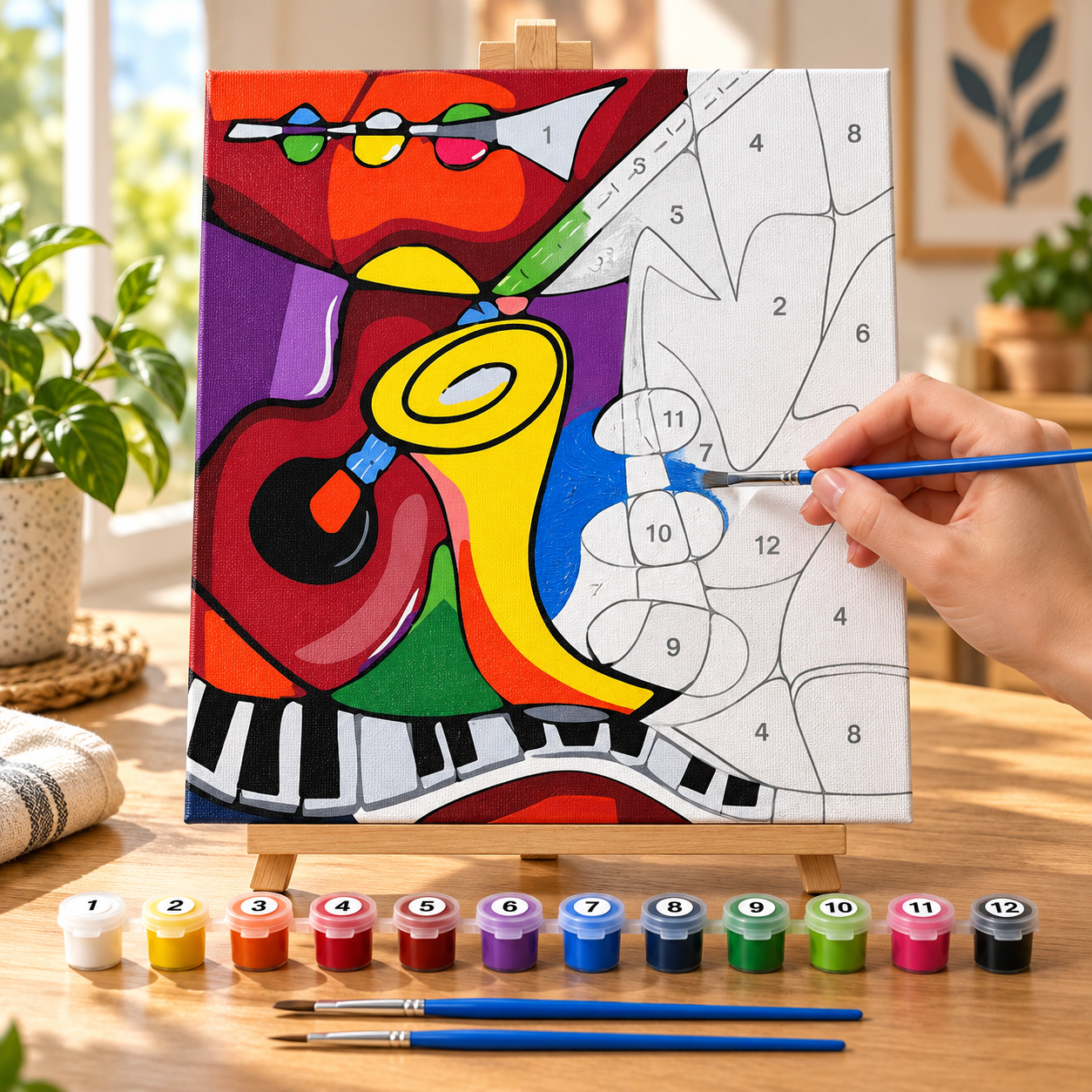 Picasso Sayılarla Boyama Seti - Görsel 3