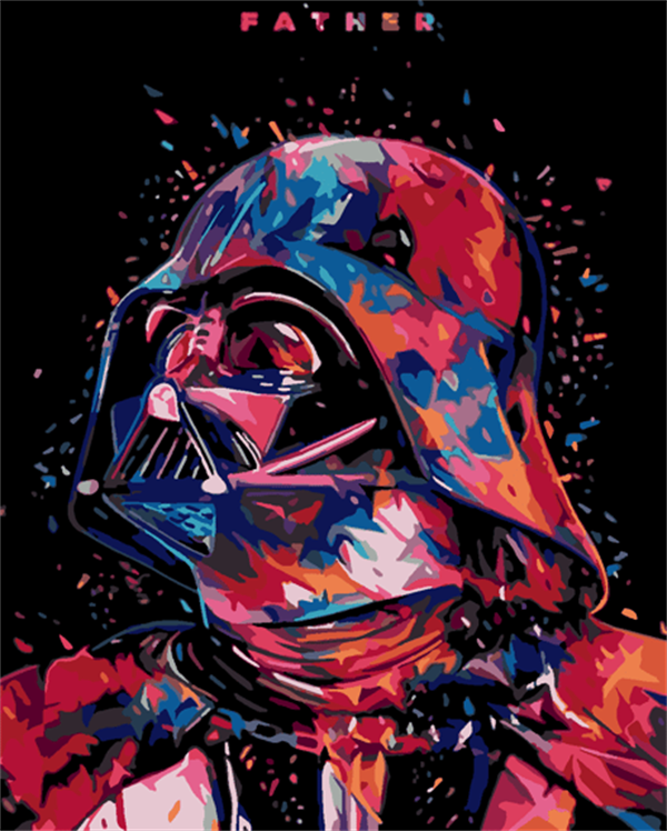Starwars Darthvader Sayılarla Boyama Seti