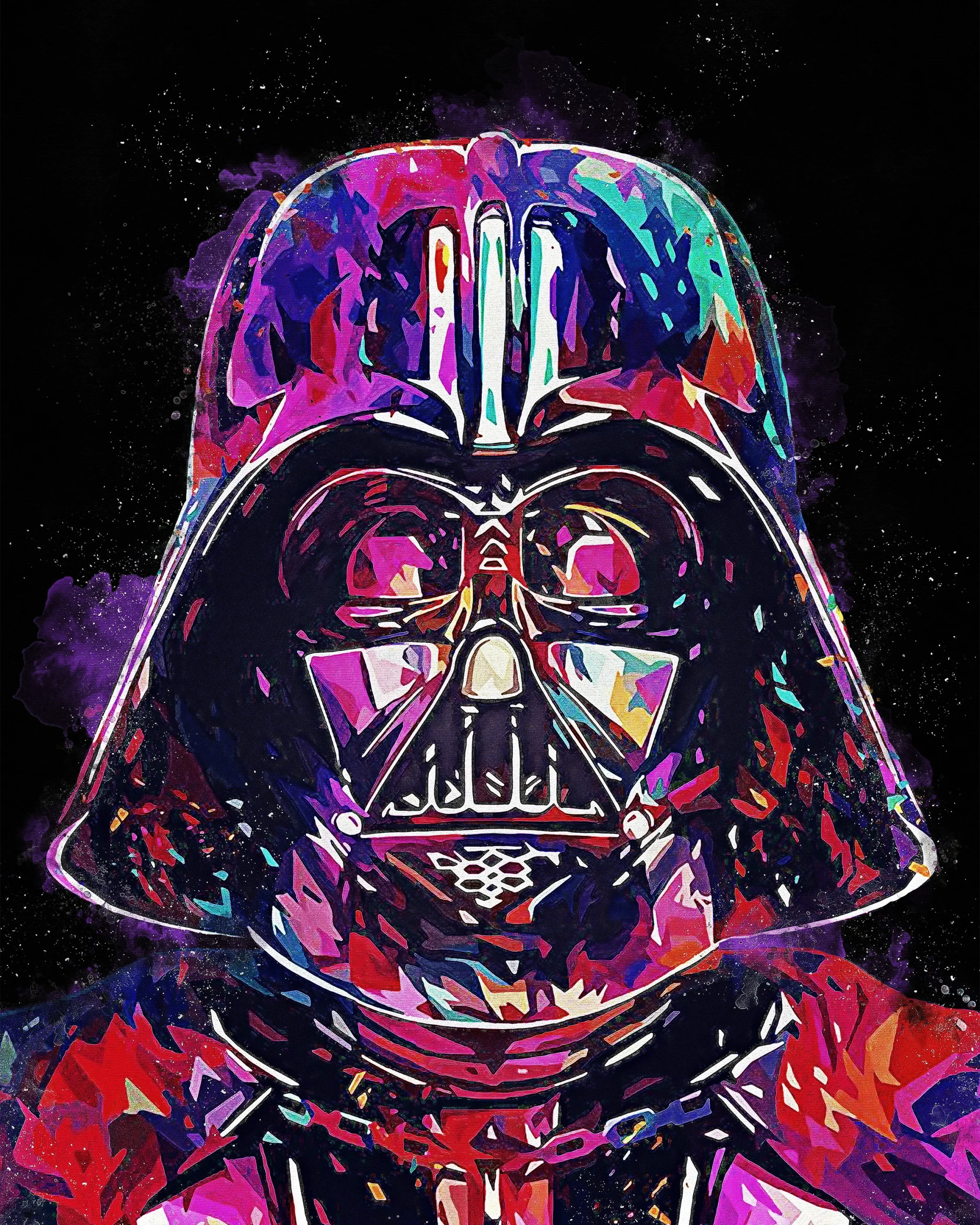 Starwars Darthvader Yakın Portre Sayılarla Boyama Seti
