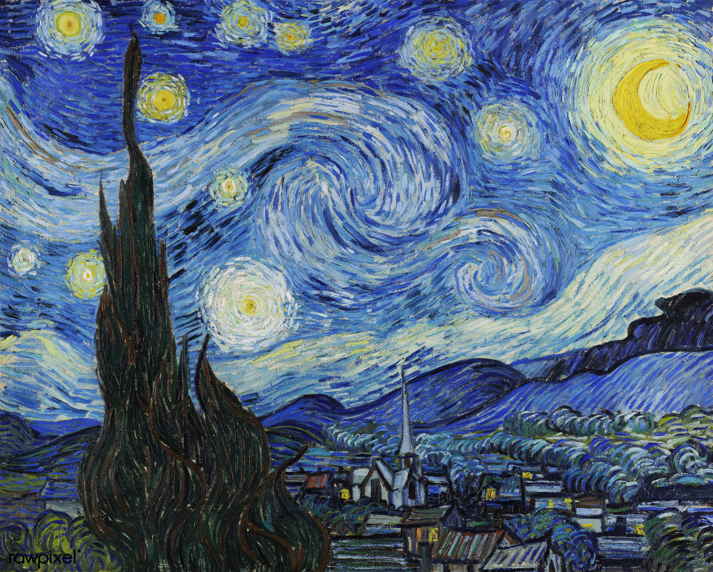 Vincent Van Gogh Yıldızlı Geceler Sayılarla Boyama Seti