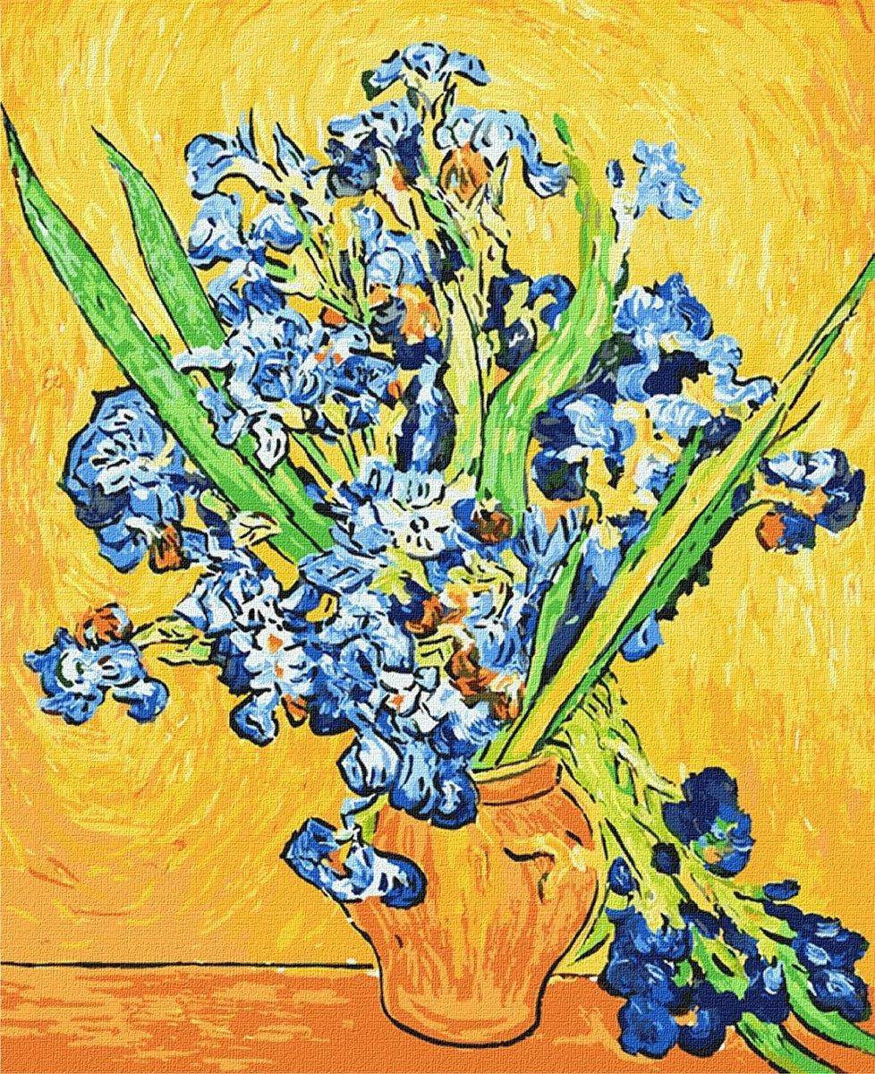 Vincent van Gogh Süsenler Sayılarla Boyama Seti