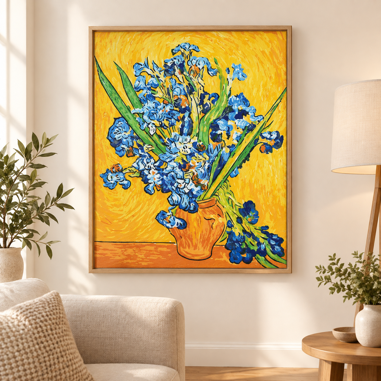 Vincent van Gogh Süsenler Sayılarla Boyama Seti - Görsel 5