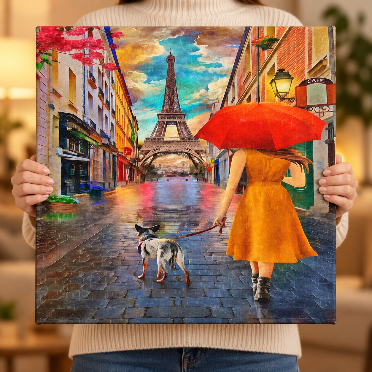 Yağmurda Paris Sayılarla Boyama Seti - Görsel 4