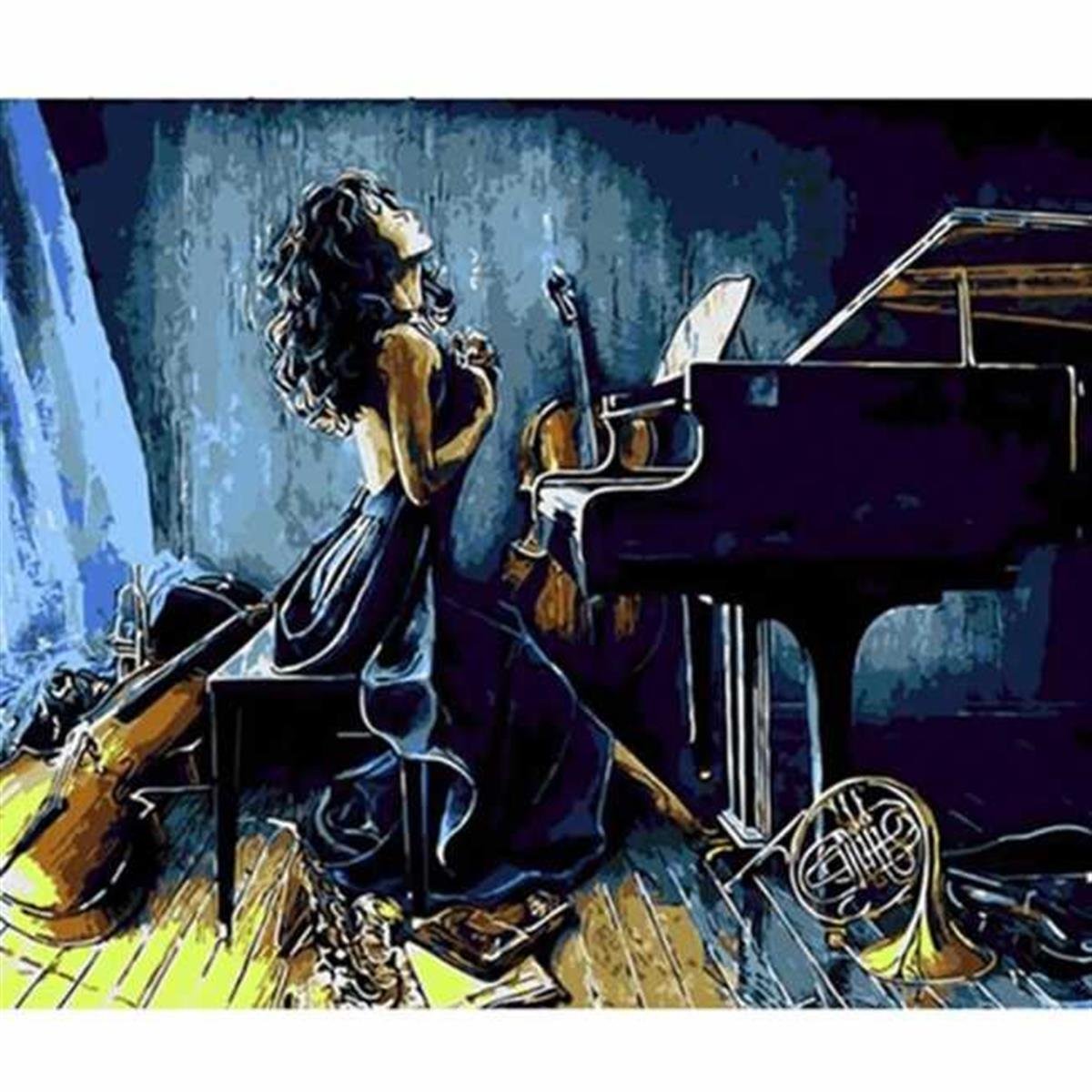 Gece Melodisi Sayılarla Boyama Seti