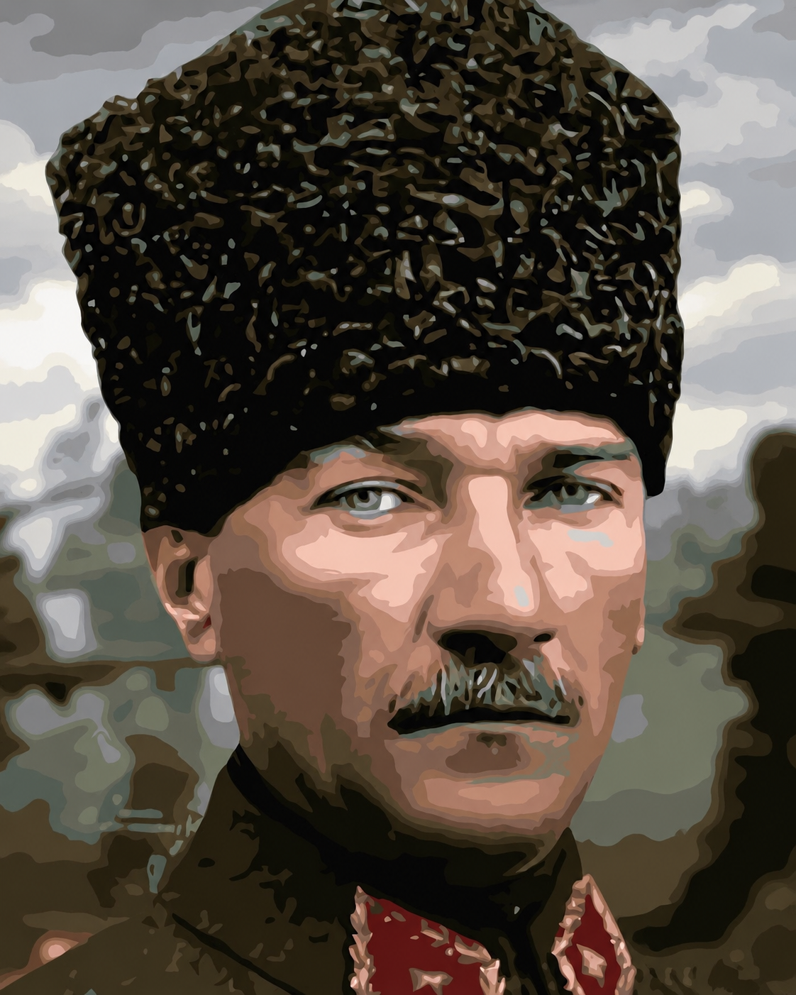 Mustafa Kemal Sayılarla Boyama Seti