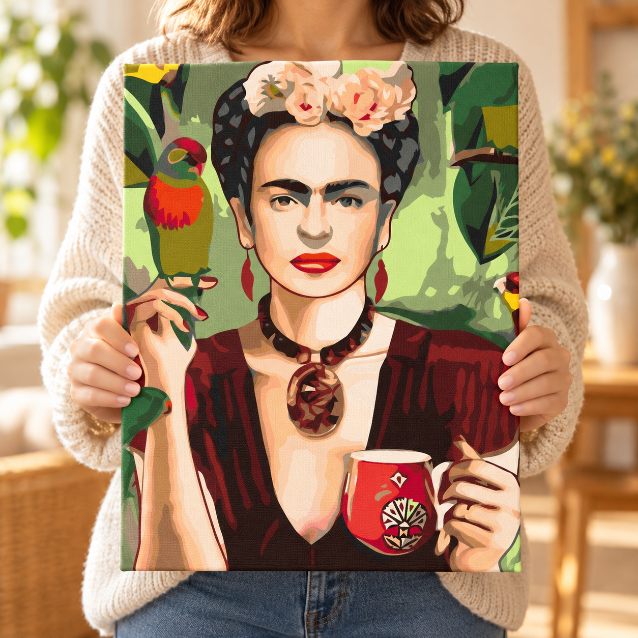Frida'nın Kahve Molası Sayılarla Boyama Seti - Görsel 4