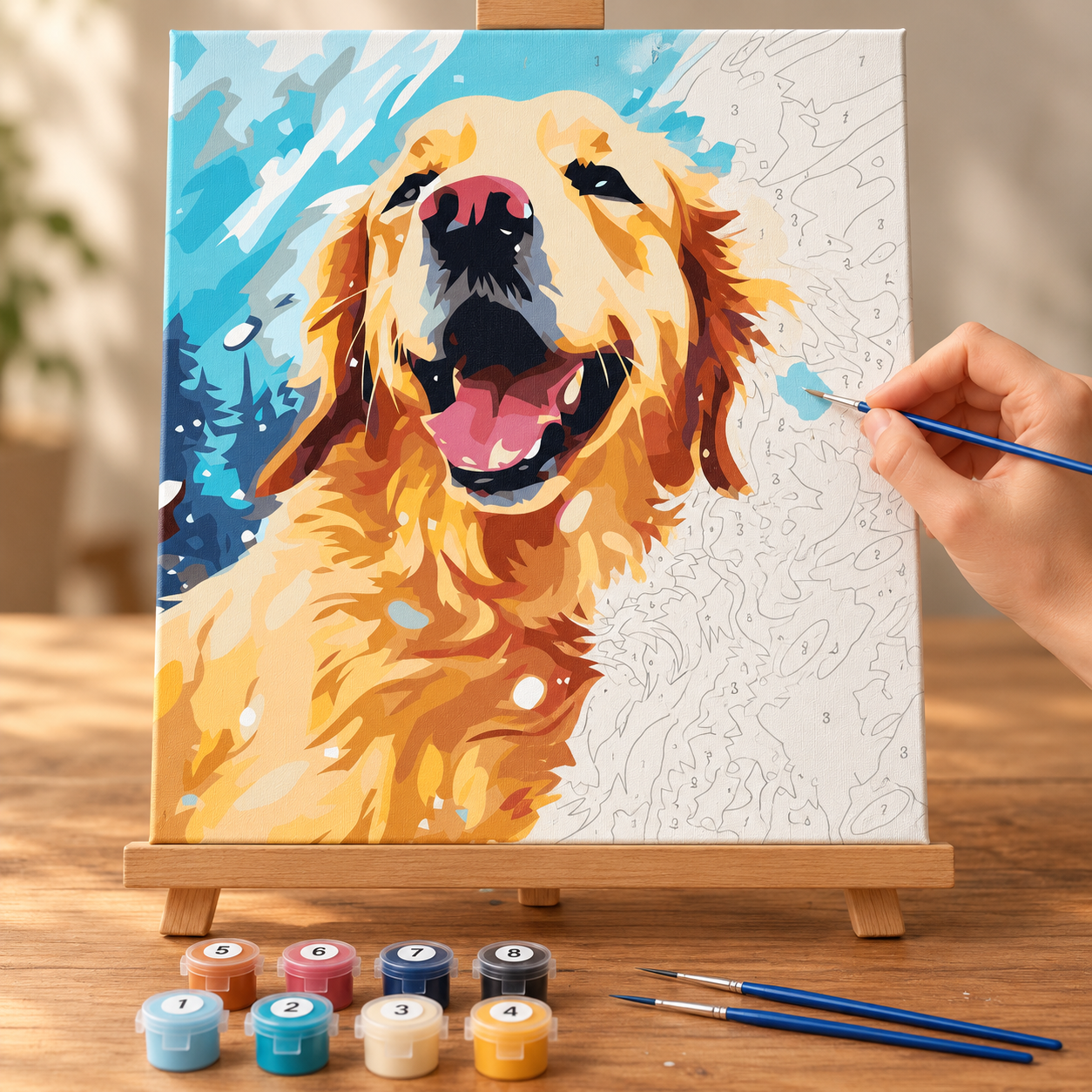Güneş Gülüşlü Dost Sayılarla Boyama Seti - Görsel 2