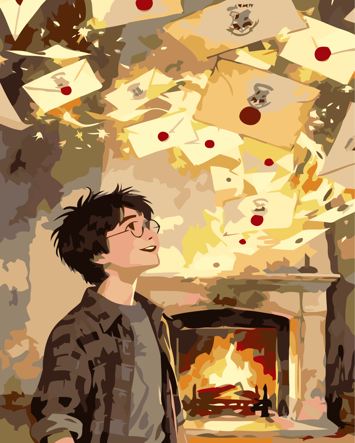 Harry Potter ve Uçuşan Mektuplar Sayılarla Boyama Seti
