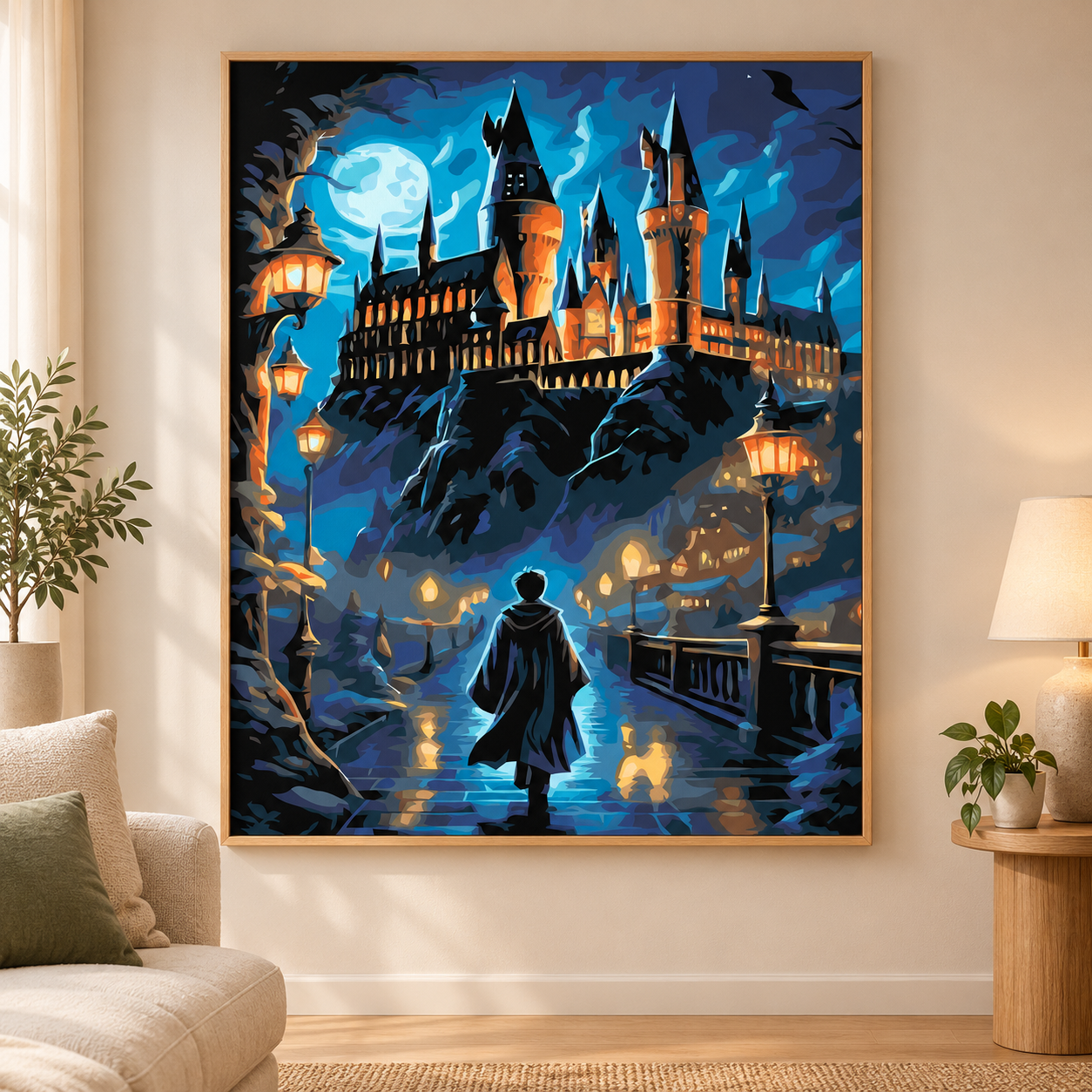 Harry Potter'ın Şatoya Yolculuğu Sayılarla Boyama Seti - Görsel 3
