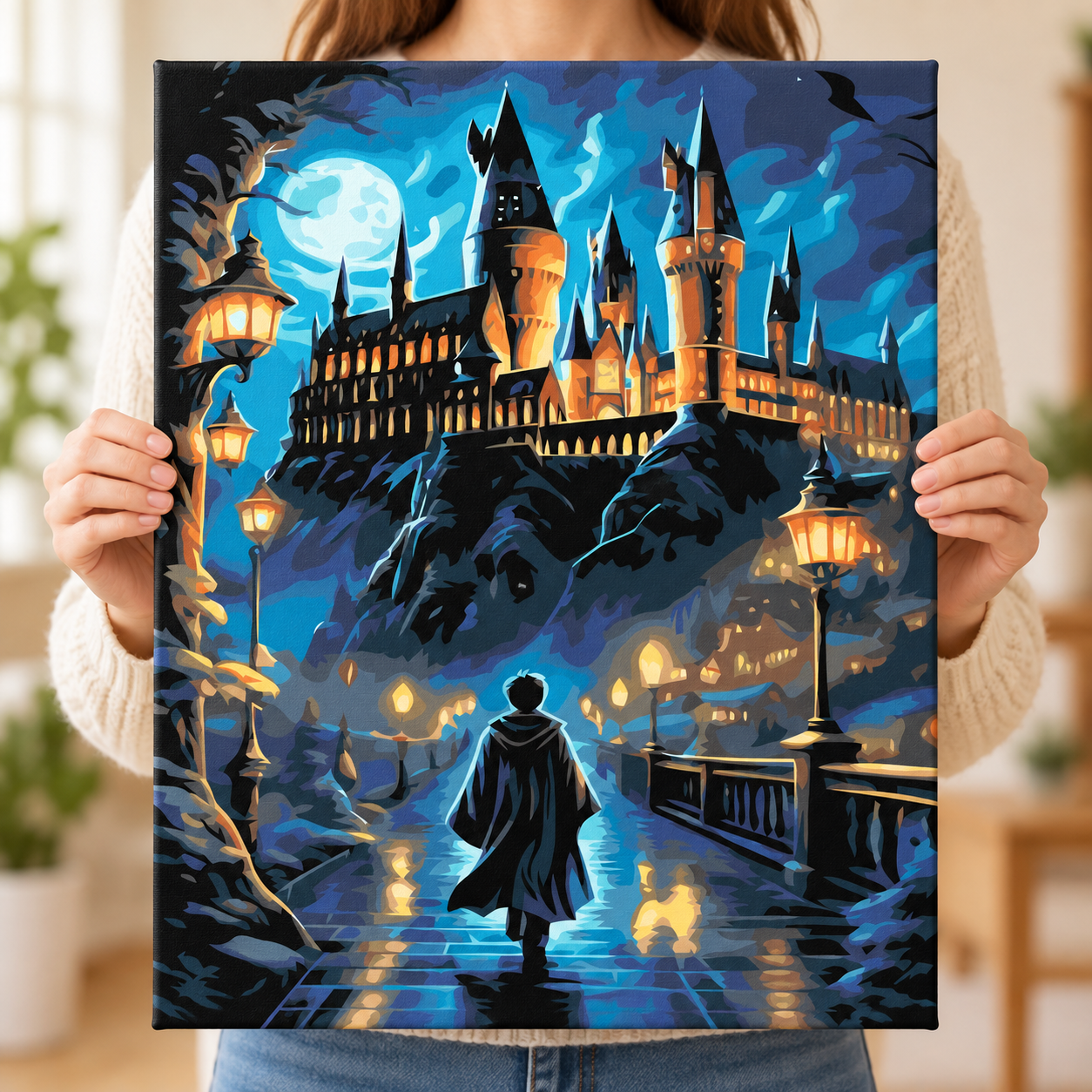 Harry Potter'ın Şatoya Yolculuğu Sayılarla Boyama Seti - Görsel 4