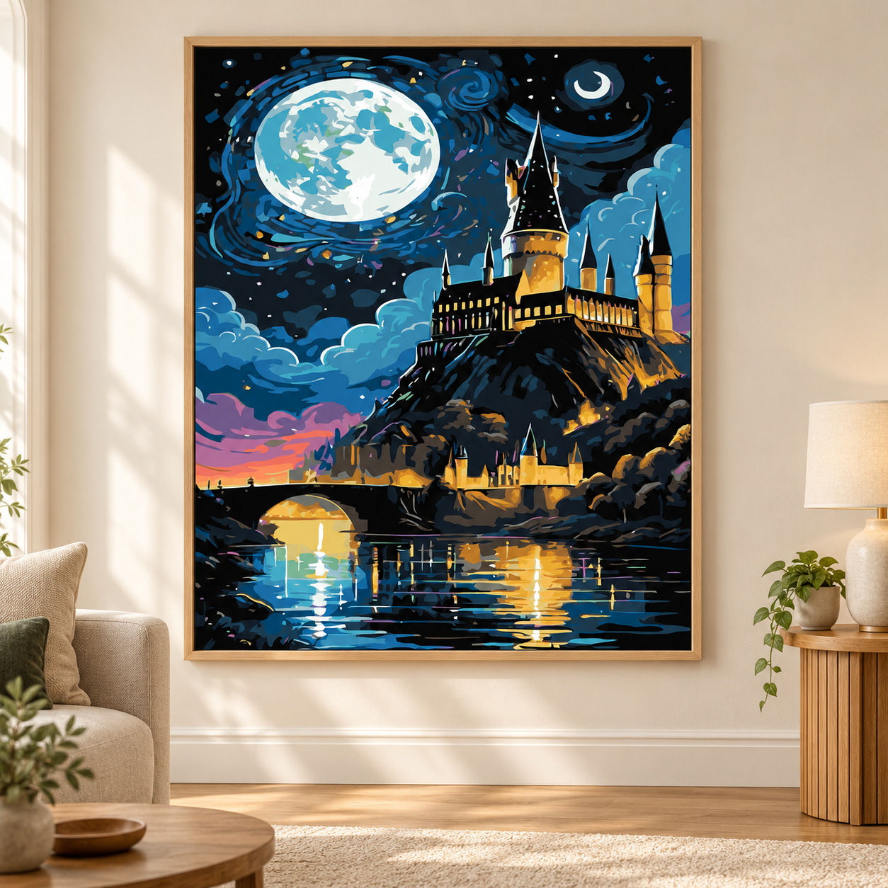 Dolunayda Hogwarts Sayılarla Boyama Seti - Görsel 3