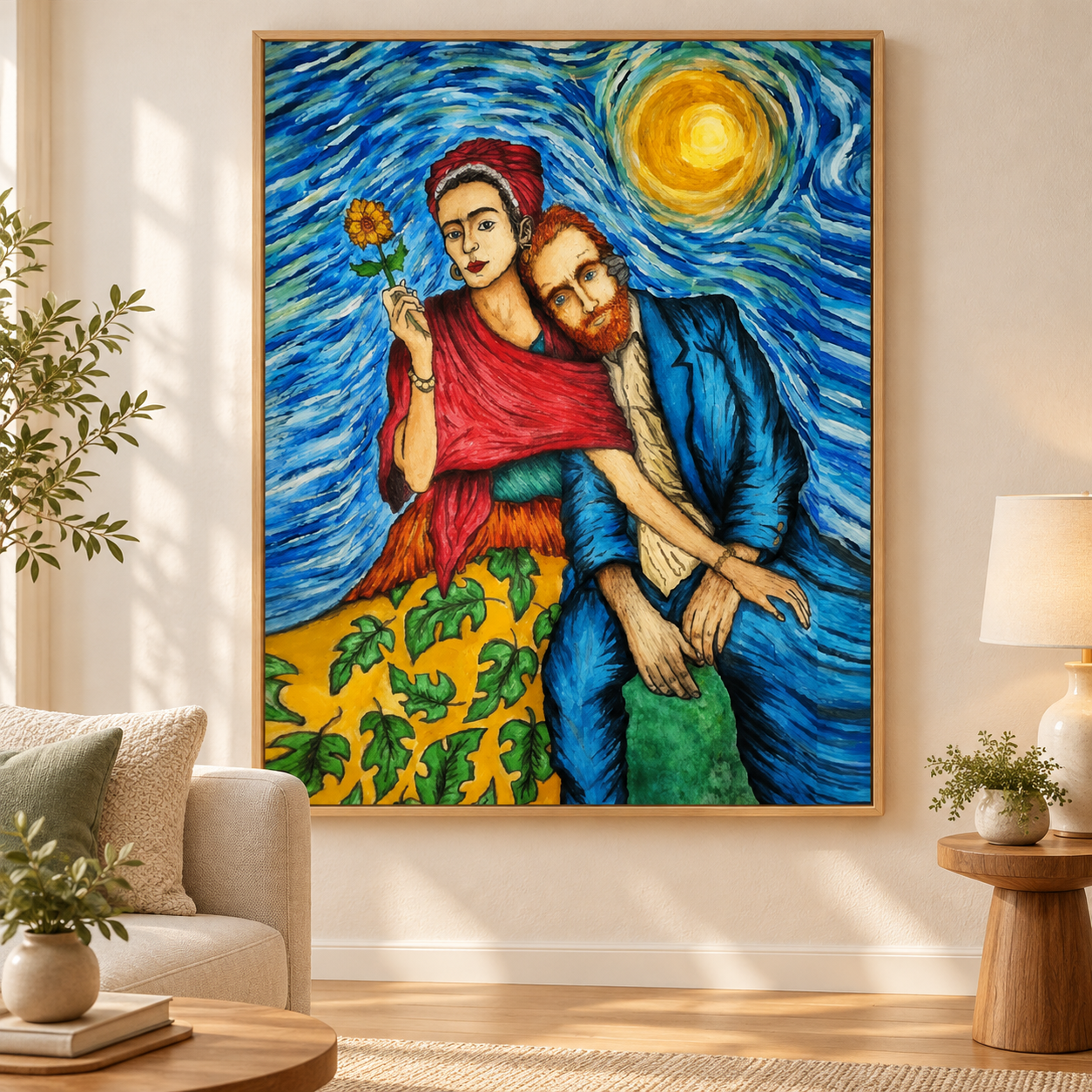 Frida ve Vincent'ın Yıldızlı Buluşması Sayılarla Boyama Seti - Görsel 3