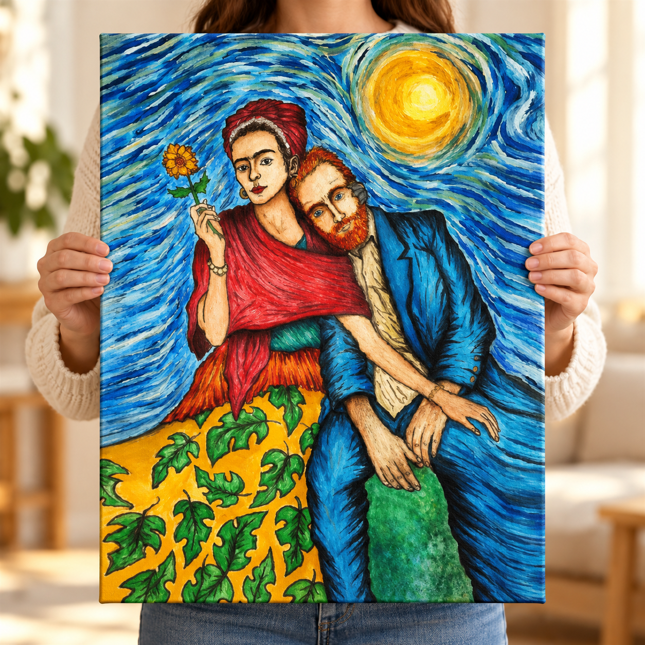 Frida ve Vincent'ın Yıldızlı Buluşması Sayılarla Boyama Seti - Görsel 4