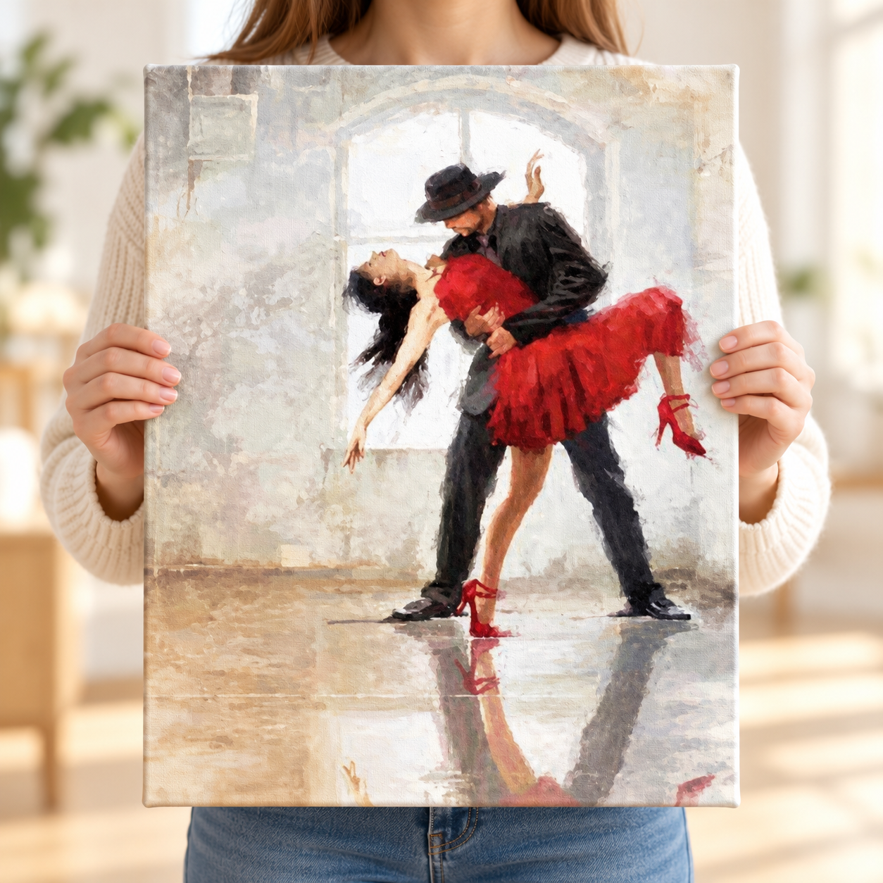 Kırmızı Elbiseli Tango Sayılarla Boyama Seti - Görsel 4
