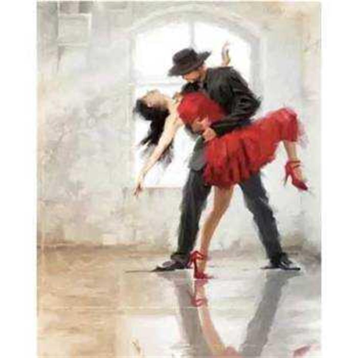 Kırmızı Elbiseli Tango Sayılarla Boyama Seti
