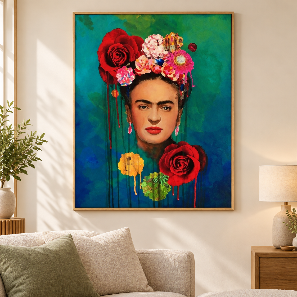 Frida'nın Çiçek Tacı Sayılarla Boyama Seti - Görsel 3